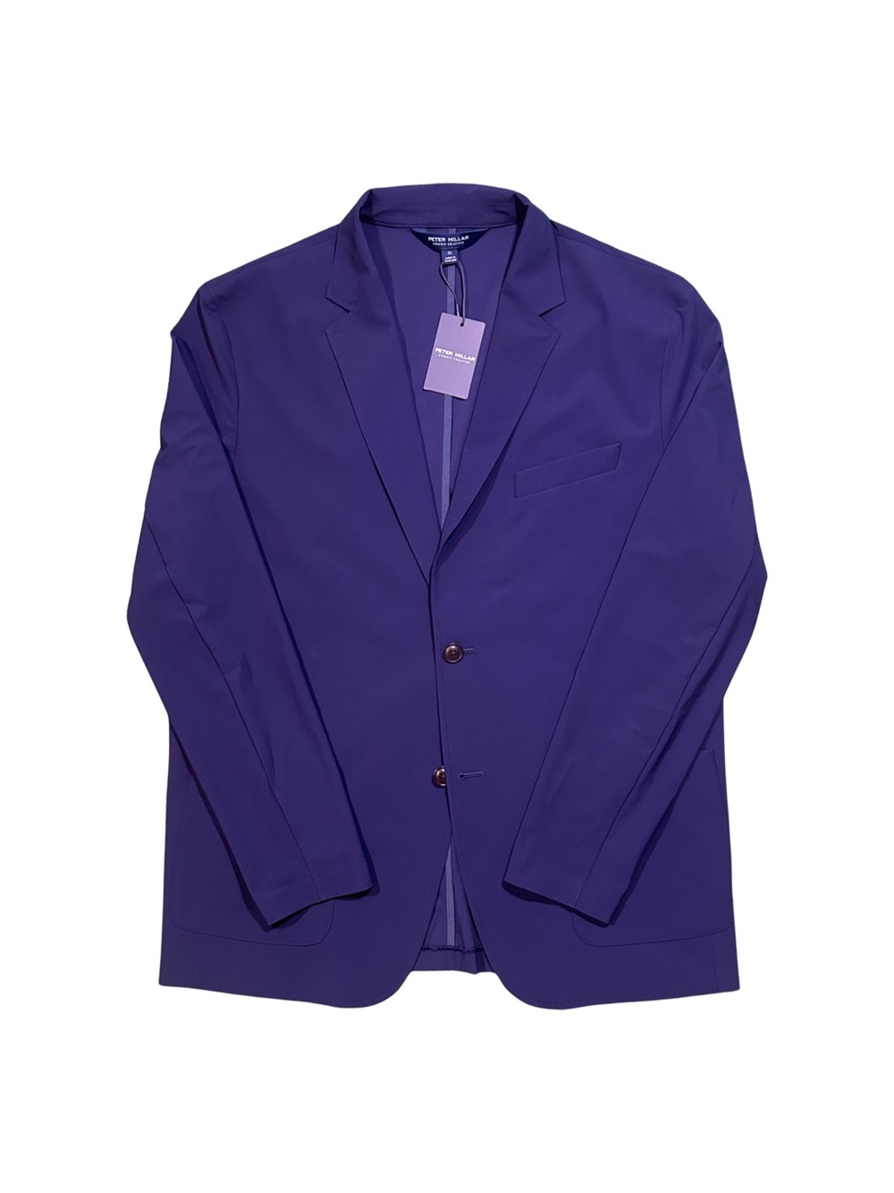 Peter Millar Navy Blue Bingham Performance Blazer Sport Coat MS26XJ01 46R / XL